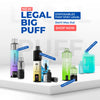 Promotional image of vaping devices with brand names on a white background