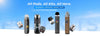 Display of various vape devices with a blue sky background and text about vape brands.