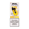 Yellow and black Pixl Duo vape device packaging on a white background