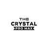 Text 'The Crystal Pro Max' in black on a white background
