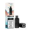 Vape device and packaging with 'Pro Max+' branding on a white background