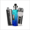 Three Vaporesso vaping devices on a white background